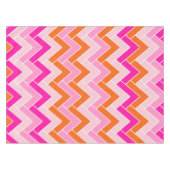 Zigzag, rosa und orange Zickzack Tischdecke (Vorderseite (Horizontal))