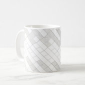 zigzag squares in gray... kaffeetasse (Vorderseite Links)