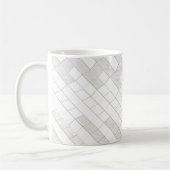 zigzag squares in gray... kaffeetasse (Links)