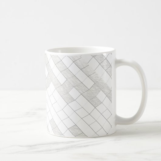 zigzag squares in gray... kaffeetasse (Rechts)
