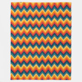 Zigzag Streifen in Wasserfarbe Fleecedecke (Vorderseite)