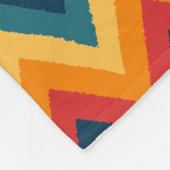 Zigzag Streifen in Wasserfarbe Fleecedecke (Ecke)