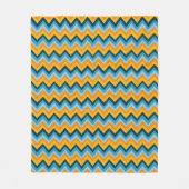 Zigzag Streifen in Wasserfarbe Fleecedecke (Vorderseite)