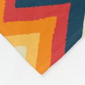 Zigzag Streifen in Wasserfarbe Fleecedecke (Ecke)