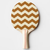 Zigzag Stripe Burnt Sand Farbe Tischtennis Schläger (Rückseite)