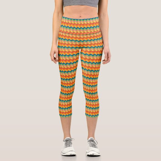 zigzag stripes  capri leggings (Vorderseite)