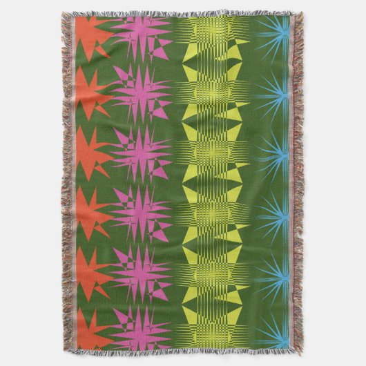 Zigzag Throw Blanket Decke (Vorderseite Vertikal)