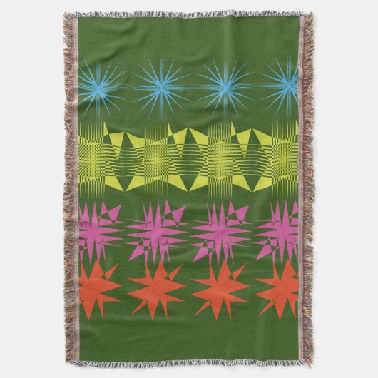 Zigzag Throw Blanket Decke (Vorderseite Vertikal)