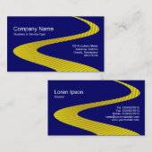 ZigZag Weg - Cymbal Weg - auf Dunkelblau Visitenkarte (Vorne/Hinten)