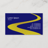 ZigZag Weg - Cymbal Weg - auf Dunkelblau Visitenkarte (Rückseite)