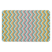 ZigZag weiche warme Farben Magnet (Horizontal)