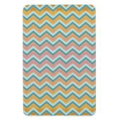 ZigZag weiche warme Farben Magnet (Vertikal)