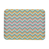 ZigZag weiche warme Farben Magnet (Horizontal)