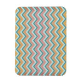 ZigZag weiche warme Farben Magnet (Vertikal)