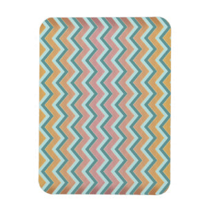 ZigZag weiche warme Farben Magnet