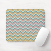 ZigZag weiche warme Farben Mousepad (Mit Mouse)