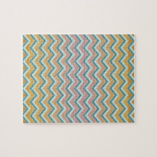 ZigZag weiche warme Farben Puzzle (Horizontal)