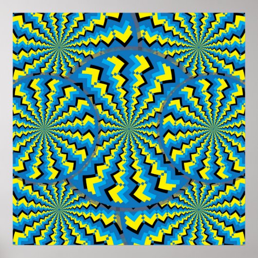 Zigzag Wheelies Poster (Vorne)