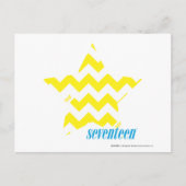 ZigZag Yellow 3 Postkarte (Vorderseite)