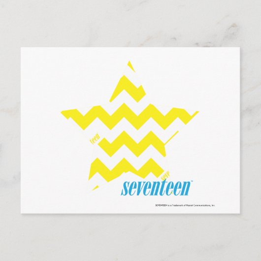 ZigZag Yellow 3 Postkarte (Vorderseite)