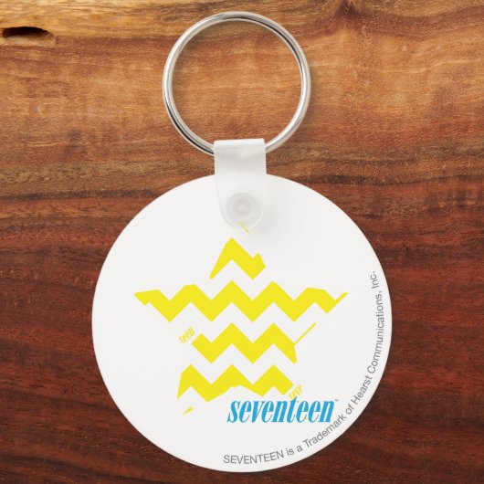 ZigZag Yellow 3 Schlüsselanhänger (Vorderseite)