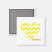 ZigZag Yellow 4 Magnet (Vorderseite/Rückseite)