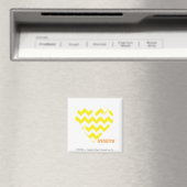 ZigZag Yellow 4 Magnet (In Situ (Geschirrspüler))