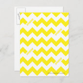ZigZag Yellow Postkarte (Vorne/Hinten)