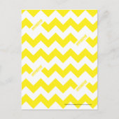 ZigZag Yellow Postkarte (Vorderseite)