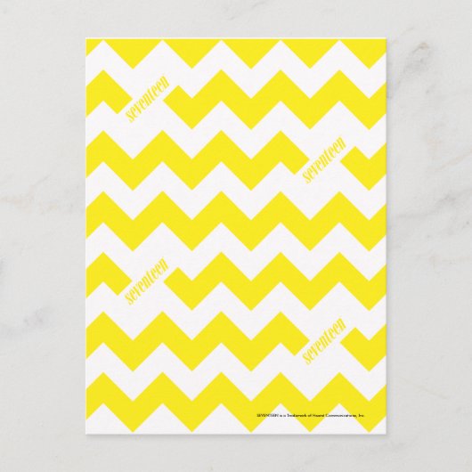 ZigZag Yellow Postkarte (Vorderseite)
