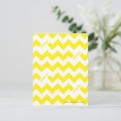 ZigZag Yellow Postkarte (Stehend Vorderseite)
