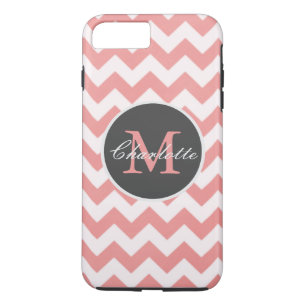 ZigZag Zickzack Chic Mit Monogramm Pink Muster Case-Mate iPhone Hülle