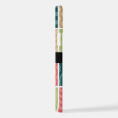 Zigzag, Zickzack, Gingham, Polka Dots, Ihr Name iPhone Hülle (Rechte Seite)