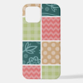 Zigzag, Zickzack, Gingham, Polka Dots, Patchwork iPhone Hülle (Rückseite)