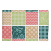 Zigzag, Zickzack, Gingham, Polka Dots, Patchwork Kissenbezug (Rückseite)