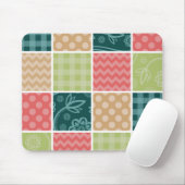 Zigzag, Zickzack, Gingham, Polka Dots, Patchwork Mousepad (Mit Mouse)