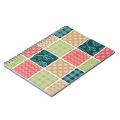 Zigzag, Zickzack, Gingham, Polka Dots, Patchwork Notizblock (Linke Seite)