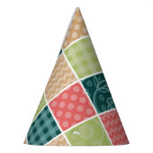 Zigzag, Zickzack, Gingham, Polka Dots, Patchwork Partyhütchen (Links)