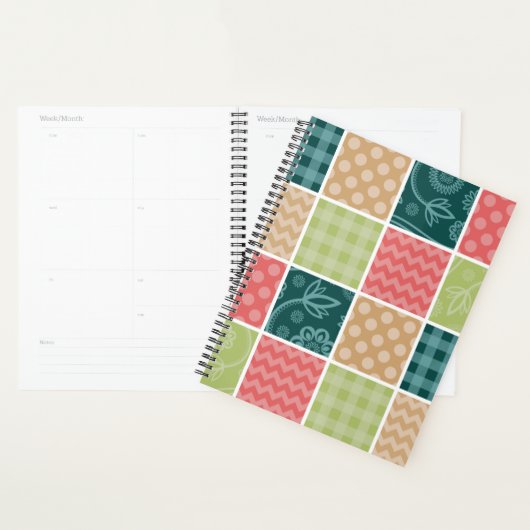 Zigzag, Zickzack, Gingham, Polka Dots, Patchwork Planer (Anzeige)
