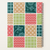 Zigzag, Zickzack, Gingham, Polka Dots, Patchwork Planer (Rückseite)