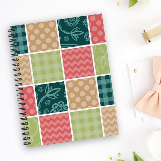 Zigzag, Zickzack, Gingham, Polka Dots, Patchwork Planer
