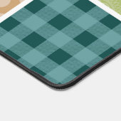 Zigzag, Zickzack, Gingham, Polka Dots, Patchwork Schreibtischunterlage (Ecke)