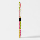 Zigzag, Zickzack, Polka Dots, Gingham, Ihr Name iPhone Hülle (Linke Seite)