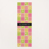Zigzag, Zickzack, Polka Dots, Gingham, Ihr Name Yogamatte (Vorderseite)
