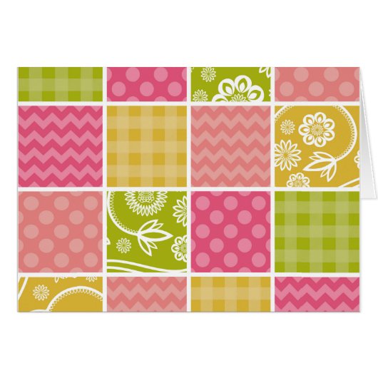 Zigzag, Zickzack, Polka Dots, Gingham, Patchwork (Vorderseite (Horizontal))