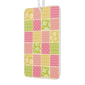 Zigzag, Zickzack, Polka Dots, Gingham, Patchwork Autolufterfrischer (Links)