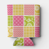 Zigzag, Zickzack, Polka Dots, Gingham, Patchwork Dosenkühler (Rückseite)