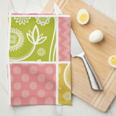 Zigzag, Zickzack, Polka Dots, Gingham, Patchwork Geschirrtuch (Viertel Falte)