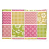 Zigzag, Zickzack, Polka Dots, Gingham, Patchwork Kissenbezug (Rückseite)