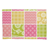 Zigzag, Zickzack, Polka Dots, Gingham, Patchwork Kissenbezug (Vorderseite)